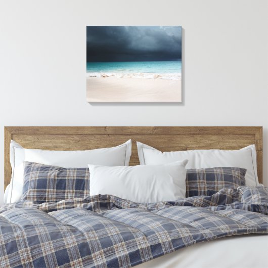 Leinwand aus stürmischem Strand (Insitu (Schlafzimmer))