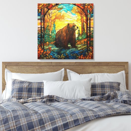 Leinwand aus verkettetem Glasbär (Insitu (Schlafzimmer))