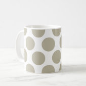 Leinwand-Beige-Punkt Kaffeetasse (Vorderseite Links)