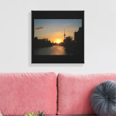 Leinwand Berlin Deutschland Skyline Night Fernseht (Insitu (Wohnzimmer))