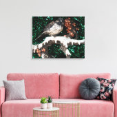 Leinwand Bird Wiinter Scene (Insitu (Wohnzimmer))