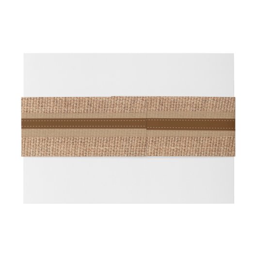 Leinwand-Blick-Hochzeits-Bauch-Band Einladungsbanderole (Rückseitenbeispiel)