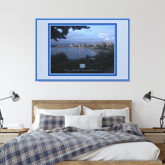Leinwand Blue (Water Front 111) RFPMDesign ©️ 2019 (Insitu (Schlafzimmer))