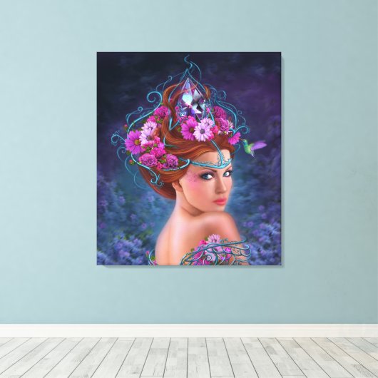 Leinwand Blume Queen (Insitu (Holzboden))