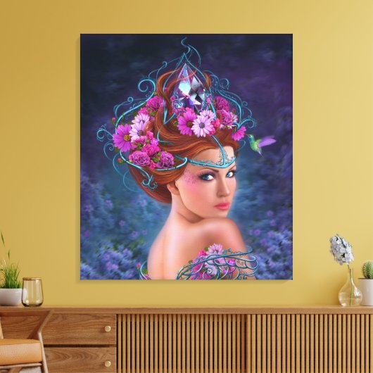 Leinwand Blume Queen (Insitu (Wohnzimmer))