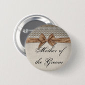 Leinwand-Bogen-Spitze-rustikale Land-Mutter des Button (Vorne & Hinten)