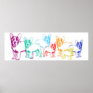 Leinwand Bulldogen Poster