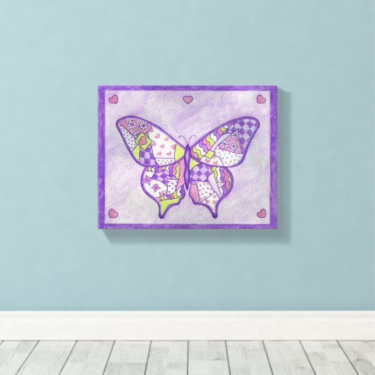 Leinwand Butterfly Art Print (Insitu (Holzboden))