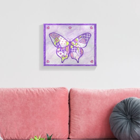 Leinwand Butterfly Art Print (Insitu (Wohnzimmer))