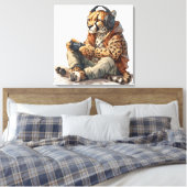 Leinwand Cheetah Videospiele Kunst für Kinder (Insitu (Schlafzimmer))
