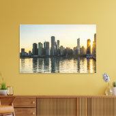 Leinwand - Chicago Skyline in Illinois bei Sunset (Insitu (Wohnzimmer))