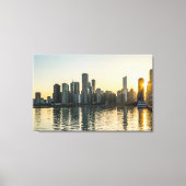 Leinwand - Chicago Skyline in Illinois bei Sunset (Vorderseite)