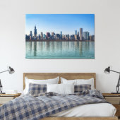 Leinwand - Chicago Skyline Lake Michigan Illinois (Insitu (Schlafzimmer))
