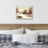 Leinwand "Christmas Eve Winter Scene" (Insitu (Schlafzimmer))