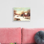 Leinwand "Christmas Eve Winter Scene" (Insitu (Wohnzimmer))