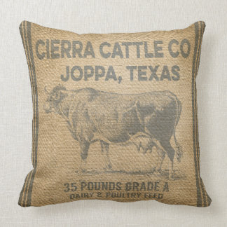Leinwand CIERRA VIEHS Co JOPPA TEXAS redete Kissen