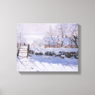 Leinwand Claude Monet die Elster-Winter-Landschaft