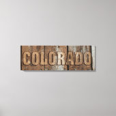 Leinwand Colorado mit rustikalem Holz (Vorderseite)
