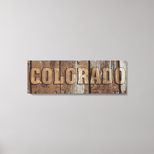 Leinwand Colorado mit rustikalem Holz (Vorderseite)