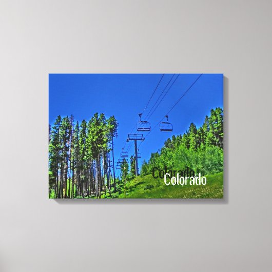 Leinwand Colorado Skilift (Vorderseite)