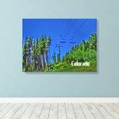 Leinwand Colorado Skilift (Insitu (Holzboden))