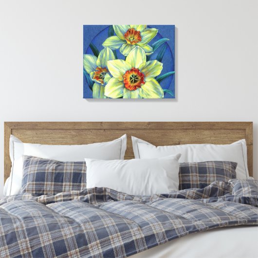 Leinwand "Daffodils - die Freuden des Frühlings", (Insitu (Schlafzimmer))