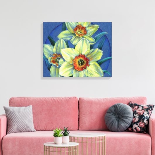 Leinwand "Daffodils - die Freuden des Frühlings", (Insitu (Wohnzimmer))