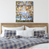 Leinwand Das letzte Urteil Fresco von Michelangelo (Insitu (Schlafzimmer))