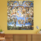Leinwand Das letzte Urteil Fresco von Michelangelo (Insitu (Wohnzimmer))
