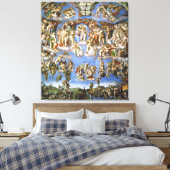 Leinwand Das letzte Urteil Fresco von Michelangelo (Insitu (Schlafzimmer))