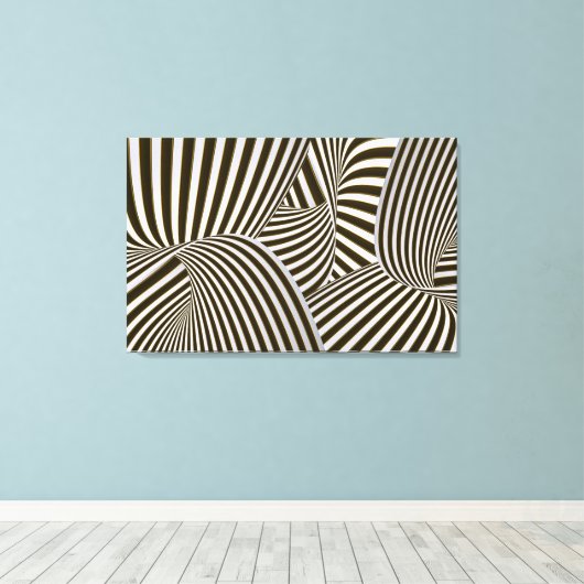 Leinwand der 3D-Drehungen (Insitu (Holzboden))