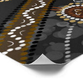 Leinwand der Aborigine-Kunst - verlorene Stämme Poster (Ecke)