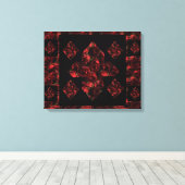 Leinwand der abstrakten Plus Rote Rose Art (20 x 1 (Insitu (Holzboden))
