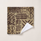 "Leinwand der Alten Erde": Badhandtuch Set (Waschlappen)