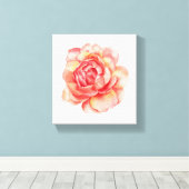 Leinwand der Aquarellfarben-Blume (Insitu (Holzboden))