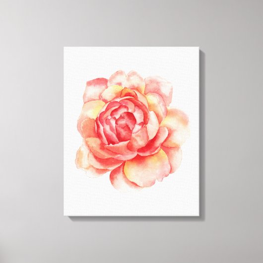 Leinwand der Aquarellfarben-Blume (Vorderseite)