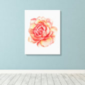 Leinwand der Aquarellfarben-Blume (Insitu (Holzboden))