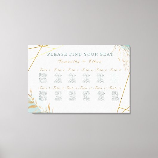 Leinwand der bedruckten grünen Goldsiegeltafel (Vorderseite)