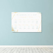 Leinwand der bedruckten grünen Goldsiegeltafel (Insitu (Holzboden))