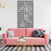 Leinwand der Fußballspielertypografie (Insitu (Wohnzimmer))