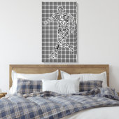 Leinwand der Fußballspielertypografie (Insitu (Schlafzimmer))