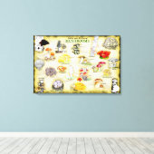 Leinwand der gemeinsamen Namen 30x20 Pilze (Insitu (Holzboden))