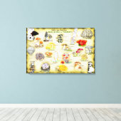 Leinwand der gemeinsamen Namen 30x20 Pilze aus Ver (Insitu (Holzboden))