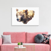 Leinwand der geometrischen Bärendarstellung (Insitu (Wohnzimmer))