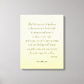 Leinwand der inspirierenden Erholung (Vorderseite)