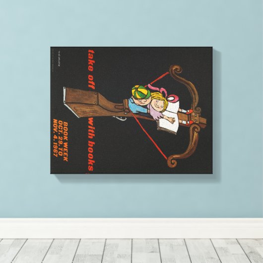 Leinwand der Kinderbuchwoche 1967 (Insitu (Holzboden))