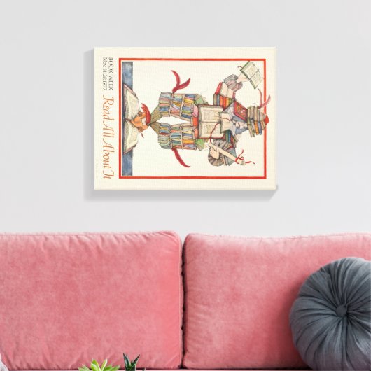 Leinwand der Kinderbuchwoche 1977 (Insitu (Wohnzimmer))