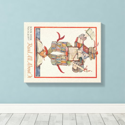 Leinwand der Kinderbuchwoche 1977 (Insitu (Holzboden))