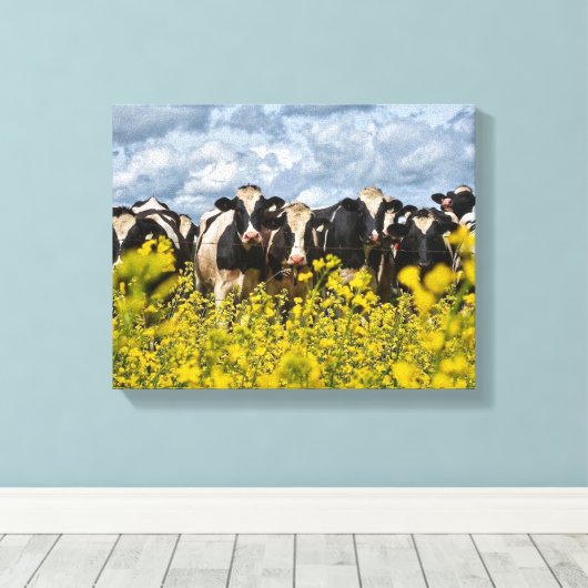 Leinwand der Kühe (Insitu (Holzboden))