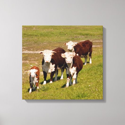 Leinwand der Kuhfamilie (Vorderseite)